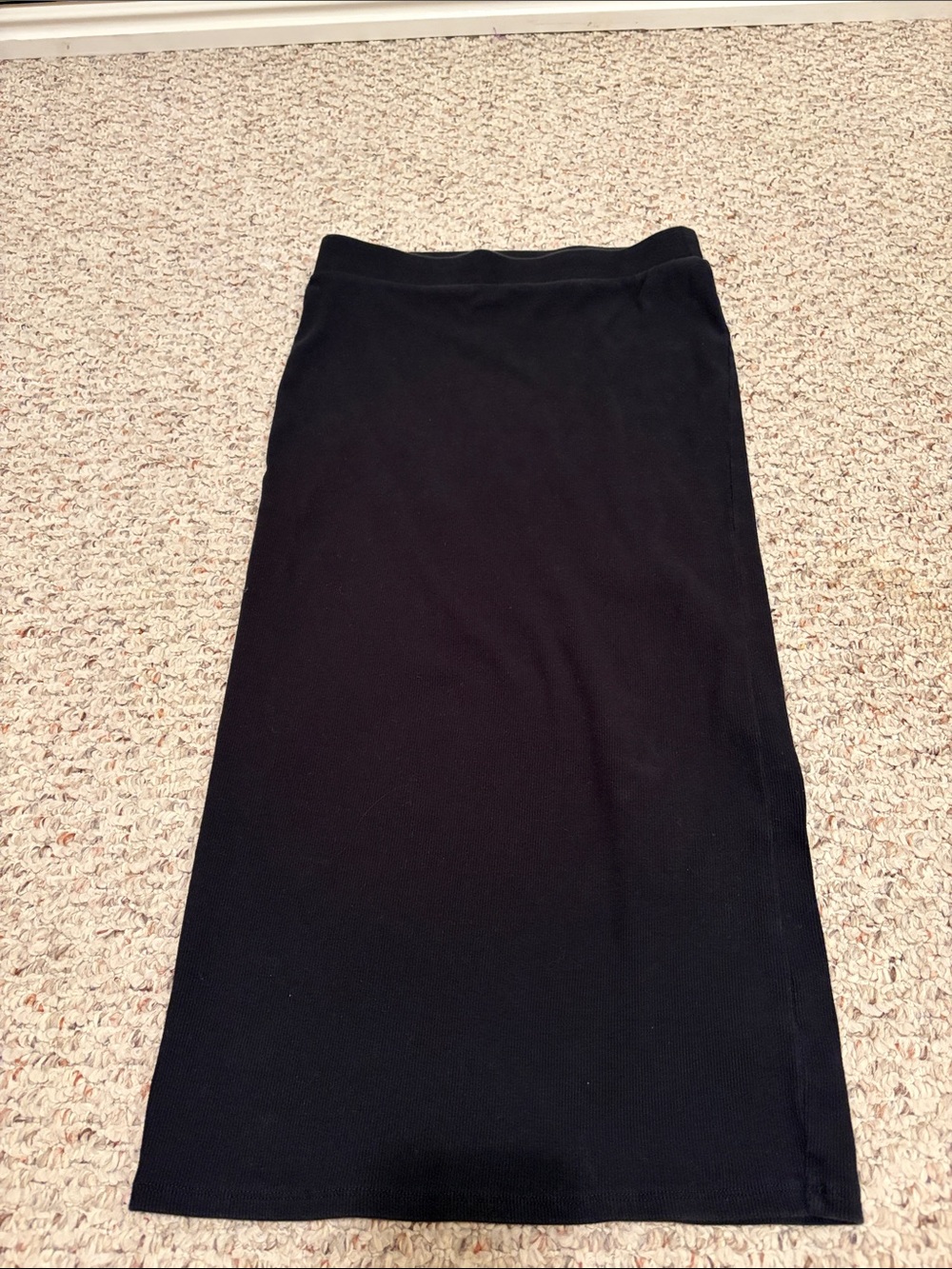 Forever 21 Black Midi Knit Pencil Skirt